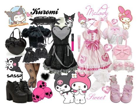 Kuromi And My Melody Aesthetic Outfits My Melody Outfit Pastel Goth
