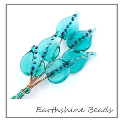 Turquoise Leaf Headpins How To Make Beads Lampwork Glass Beads