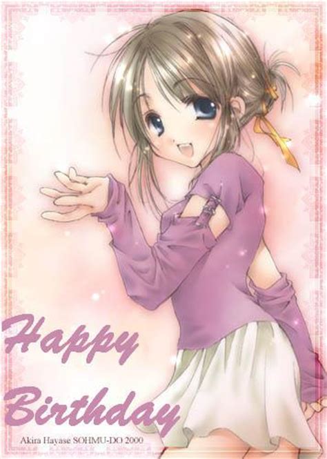 Happy Birthday Anime Girl Happy Birthday