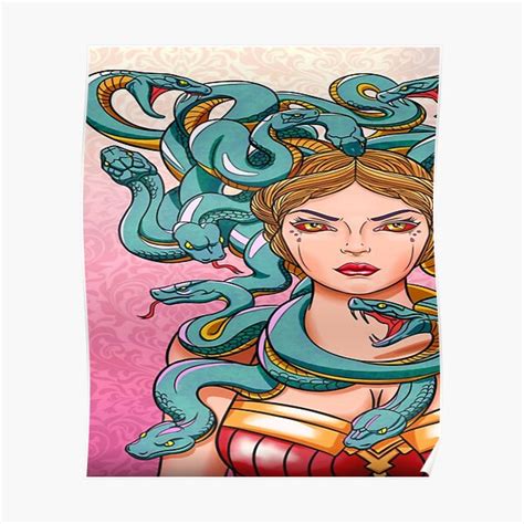 Medusa Poster For Sale By Creepygirl1010 Redbubble
