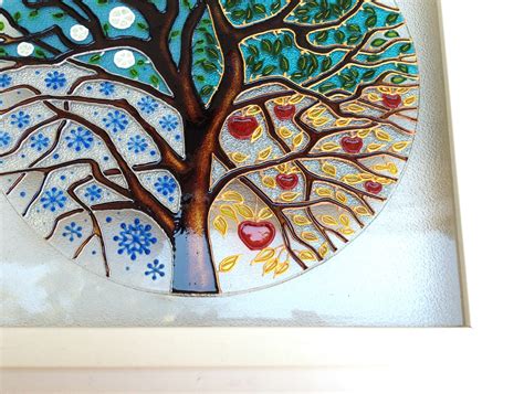Wedding Gift Stained Glass Art Glass Painting Hand Painted Etsy