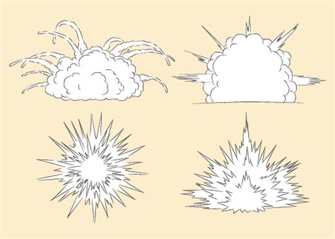 How To Draw Explosions Smoke And Fire Step By Step Animeoutline