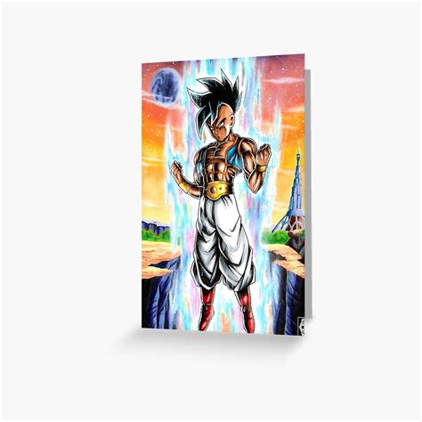 Uub Ultra Instinct Greeting Card For Sale By Abyllion Art Redbubble