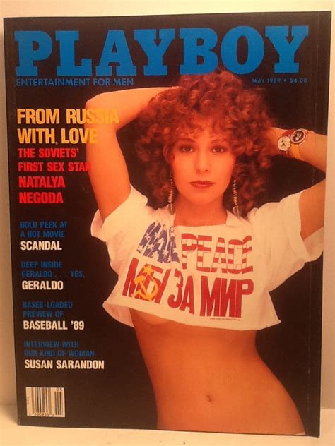 Playboy Magazine May 1989 Susan Sarandon Monique Noel Etsy