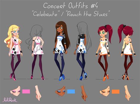 Team Lolirock — Concert Outfits 4 Posings For Celebrate