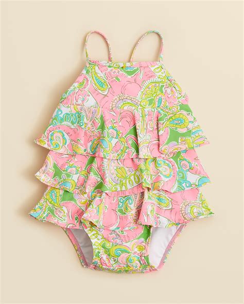 Lilly Pulitzer Infant Girls Cindy Lou Swimsuit Sizes 3 24 Months