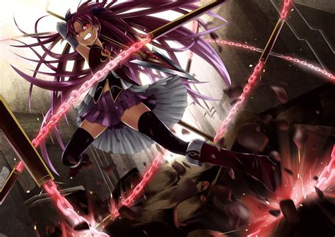 Papel De Parede Cabelo Longo Anime Meninas Anime Cabelo Roxo