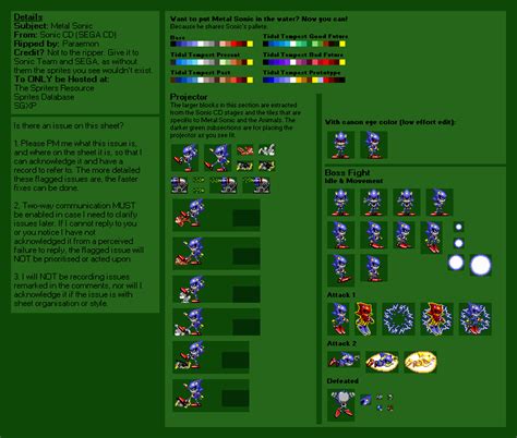 The Spriters Resource Full Sheet View Sonic The Hedgehog Cd Sega