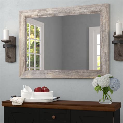 2023 Popular Longwood Rustic Beveled Accent Mirrors