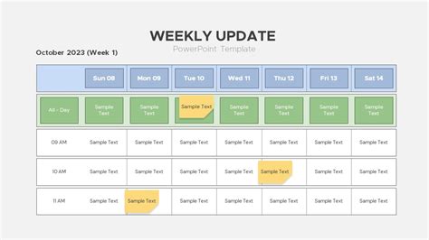Weekly Update Powerpoint Template Slidebazaar