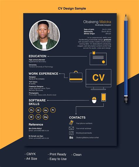Personal information, education, work experience etc. What A Good CV/ Resume Looks Like