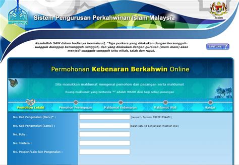 Panduan ringkas daftar nikah online bagi sppim dan ncr. MOshims: Contoh Isi Borang Nikah Online Selangor