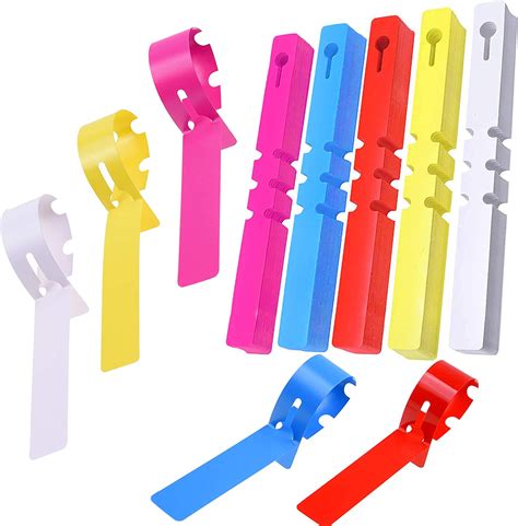 Kare & Kind 100x Adjustable Wrap Around Plant Labels - Colorful Plastic