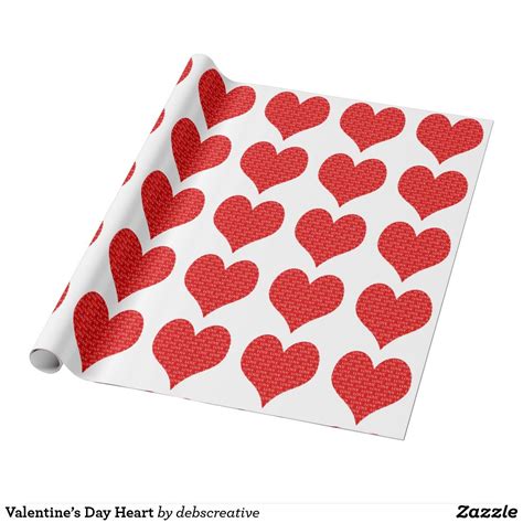 Valentines Day Heart Wrapping Paper Heart Wrapping Paper Paper