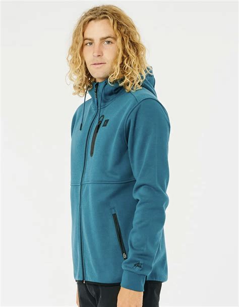 Rip Curl Departed Anti Series Mens Fleece Jacket Blue Tillys