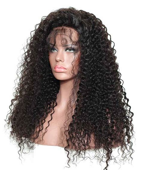 300 Density Deep Curly Pre Plucked Lace Front Human Hair Wigs Msbuy Com