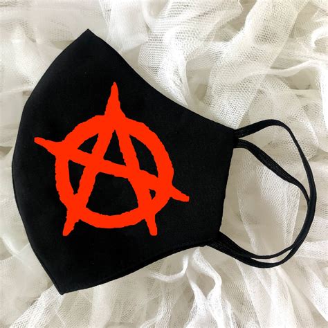 Anarchy Mask Anarchy Face Mask Chaos Washable Reusable Face Etsy