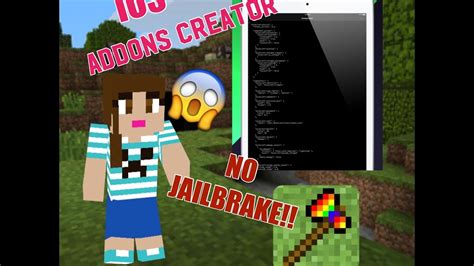 How To Make Addons For Minecraft Pe On Ios Youtube