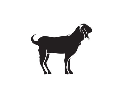 Goat Black Animals Vector Logo And Symbol 619230 Vector Art At Vecteezy