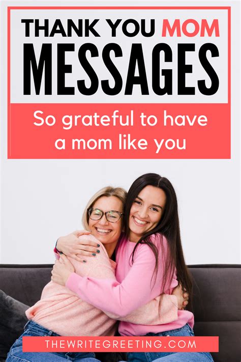 Thank You Mom Messages In Thank You Mom Mom Motivational Quotes Inspirational Quotes