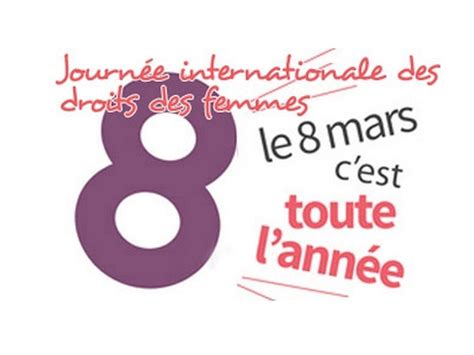 Mars Journ E Internationale Des Droits Des Femmes