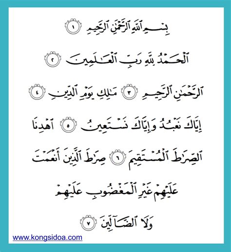 Surah Al Fatihah Dan Makna