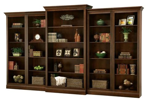 Oxford Large Bookcase Wall Saratoga Cherry Howard Miller Furniture Cart