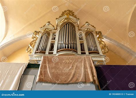 Small Old Medieval Pipe Organ Stock Image Image Of German Altar