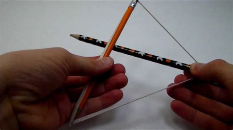 Press and hold your mouse button, then drag to draw the arrow. How to make a pencil bow - YouTube