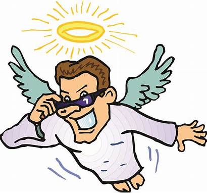 Clipart Angel Angels Cartoon Flying Male Boy