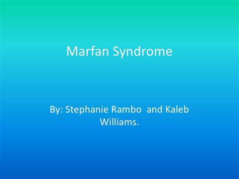 Marfan Syndrome | Marfan syndrome, Syndrome, Thyroid disease