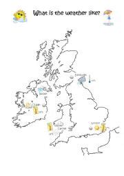 English worksheets: Weather forecast