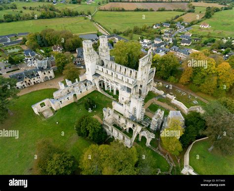 Abbey Ruins Jumieges Seine Maritime Normandy France Stock Photo Alamy