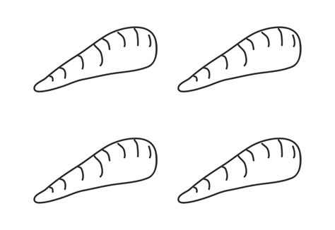Printable snowman carrot nose template