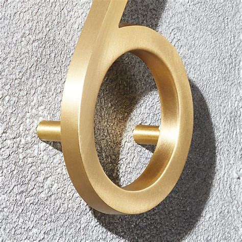 The impact, either positive or negative, could be related to your finances, job or happiness. Aurele 4" Brushed Brass House Number 1 + Reviews | CB2 in ...