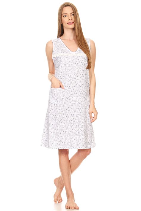 Lati Fashion 910 Womens Nightgown Sleepwear Cotton Pajamas Woman
