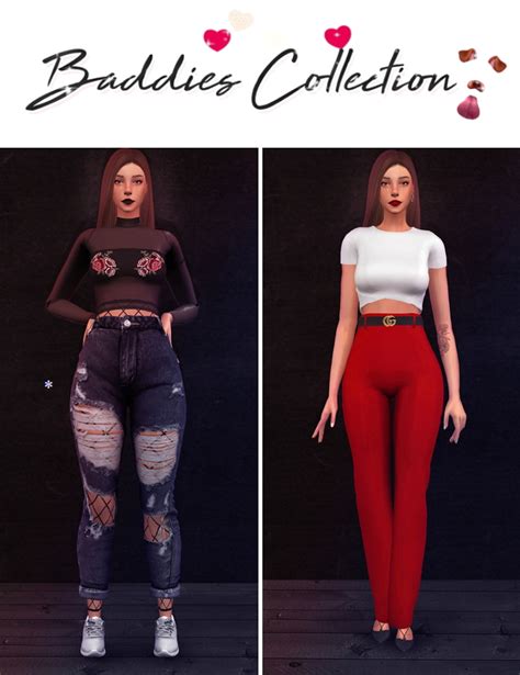 Baddies Collection Sims 4 Female Clothes