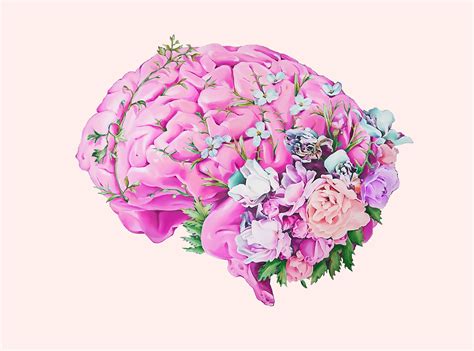 Check spelling or type a new query. DISCONTINUED PRINT Floral Anatomy Brain II Print of Oil ...