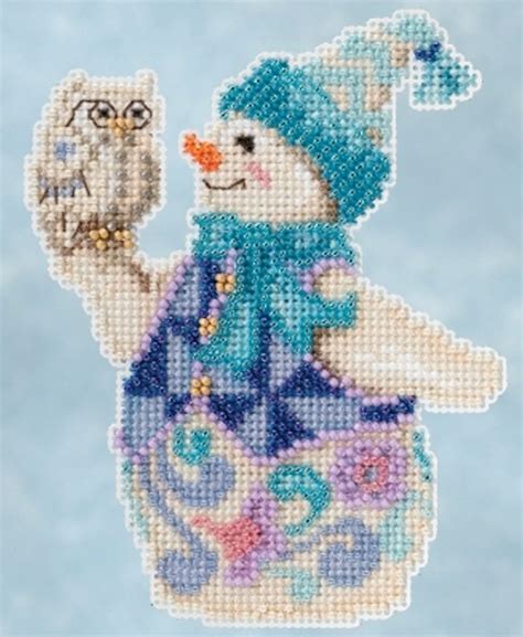 3.79 x 4.43 inches or 9.62 x 11.25 cm. Mill Hill 2015 Jim Shore Winter Series - Snowy Owl Snowman ...