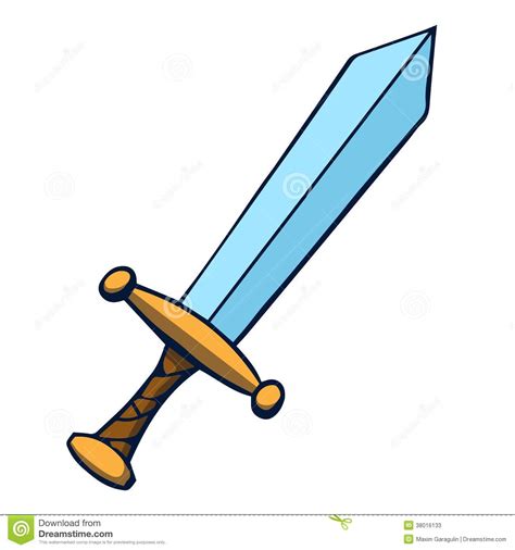 Cartoon Sword Vector Illustration Stock Photos Image