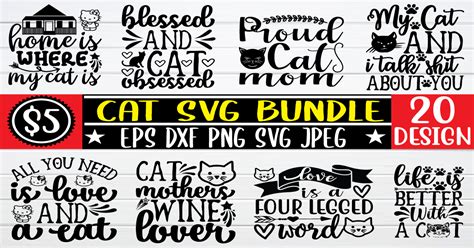 Cat Svg Bundle Vol 1 Bundle · Creative Fabrica