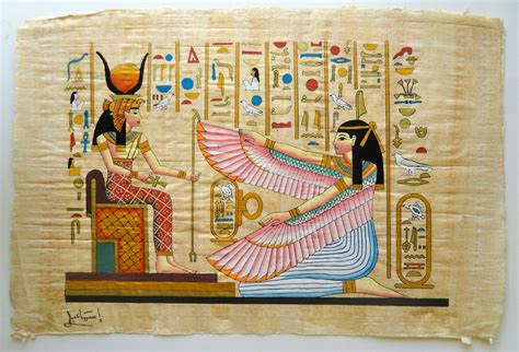 This Is A Top Quality Large Papyrus Painting Hand Painted On The Finest