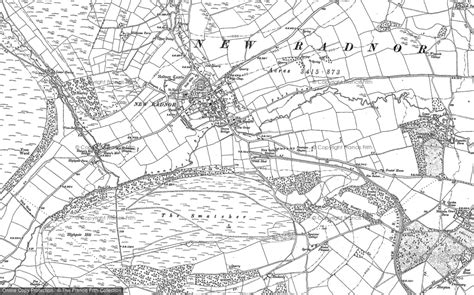 Historic Ordnance Survey Map Of New Radnor 1887