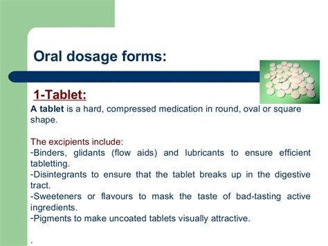 Types Of Dosage Forms Lecture22