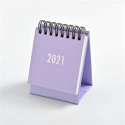 Akoyovwerve 2020 2021 Desk Calendar Desktop Standing Flip Monthly