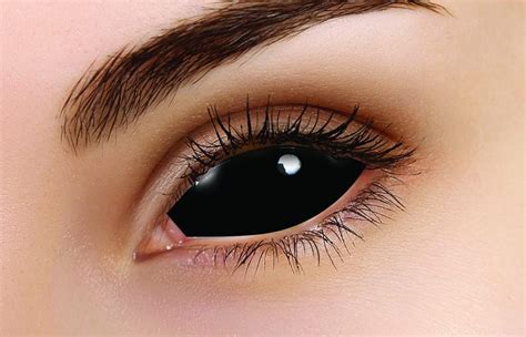 Colourvue Sabretooth Black Full Eye Sclera Lens