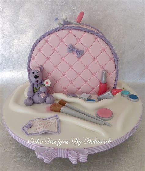 A cute cake for young cute girl. Make up Bag | 7th Birthday cake, the little girl was ...