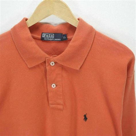 Vintage Ralph Lauren Men S Polo Shirt In Orange Size XL Etsy