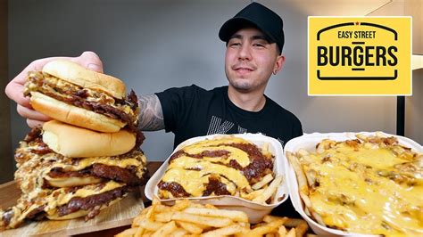 Smashing Some Double Burgers And Loaded Fries From Easy Street Burgers