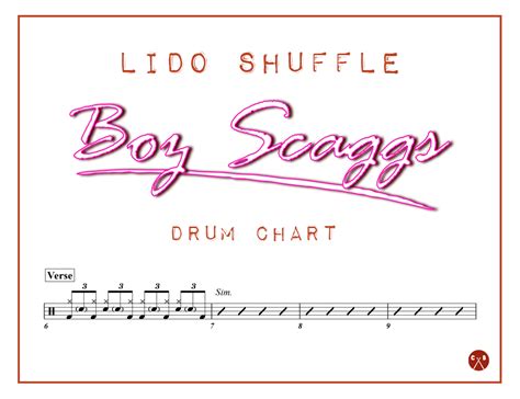 Lido Shuffle Boz Scaggs Drum Chart — Cypress Bartlett